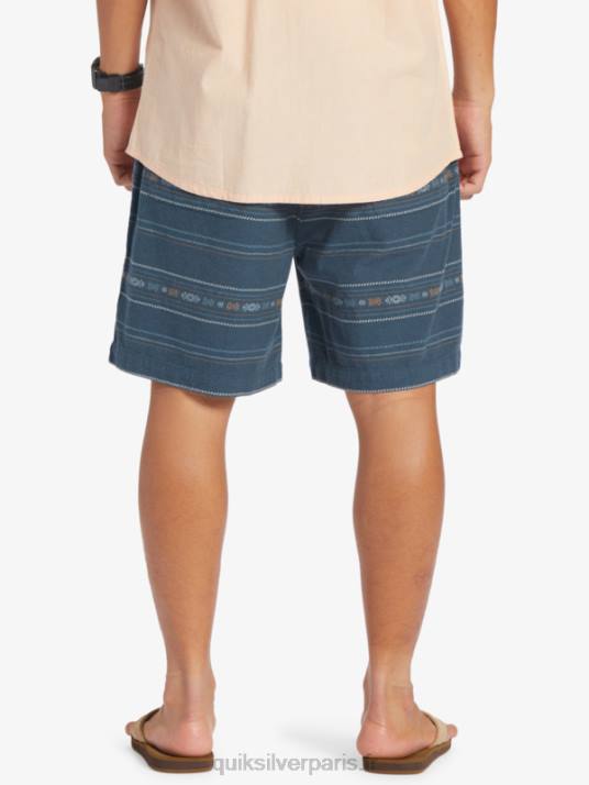 Hommes Quiksilver short en jacquard taxer D6PT420 mini jacquard marine minuit