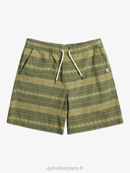 Hommes Quiksilver short en jacquard taxer D6PT422 trèfle à quatre feuilles taxer jacquar