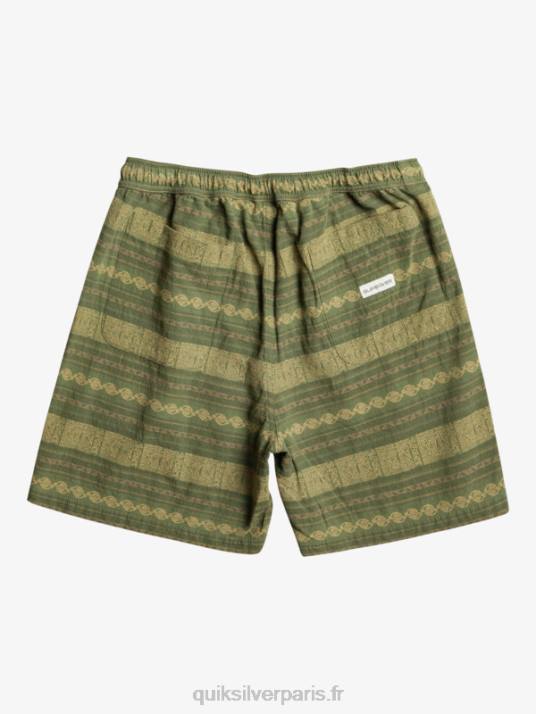 Hommes Quiksilver short en jacquard taxer D6PT422 trèfle à quatre feuilles taxer jacquar