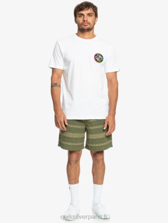 Hommes Quiksilver short en jacquard taxer D6PT422 trèfle à quatre feuilles taxer jacquar