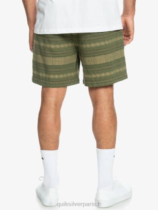 Hommes Quiksilver short en jacquard taxer D6PT422 trèfle à quatre feuilles taxer jacquar
