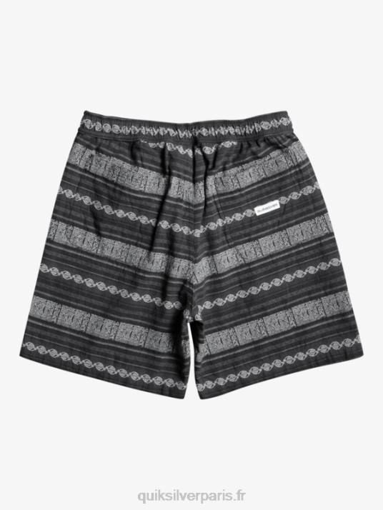 Hommes Quiksilver short en jacquard taxer D6PT423 taxer noir jacquard hori