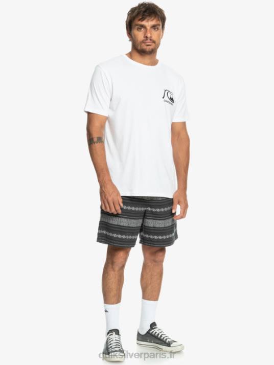 Hommes Quiksilver short en jacquard taxer D6PT423 taxer noir jacquard hori