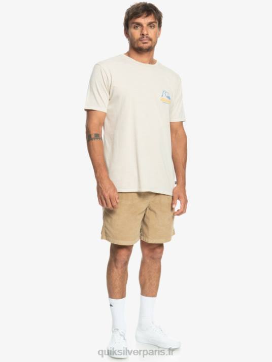 Hommes Quiksilver short en velours côtelé taxer D6PT359 plage