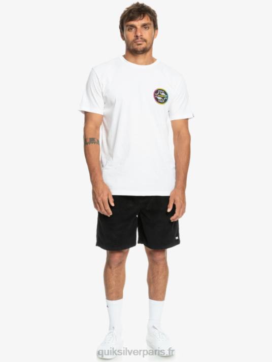 Hommes Quiksilver short en velours côtelé taxer D6PT360 noir