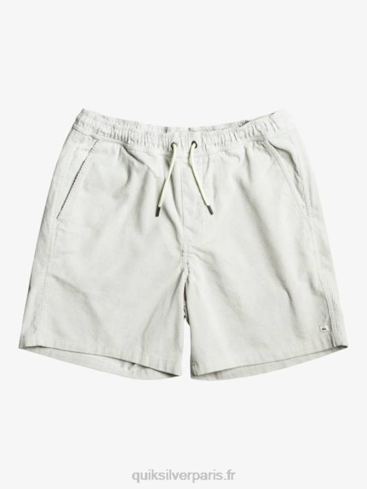 Hommes Quiksilver short en velours côtelé taxer D6PT363 gris violet