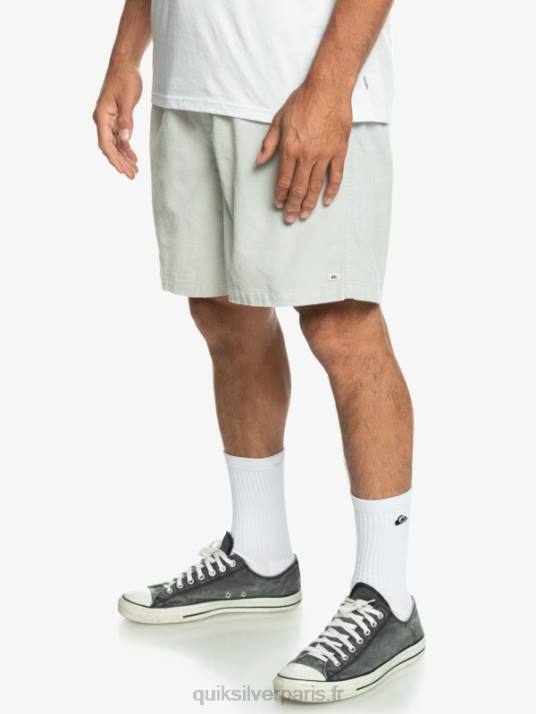 Hommes Quiksilver short en velours côtelé taxer D6PT363 gris violet