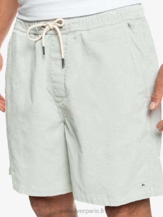Hommes Quiksilver short en velours côtelé taxer D6PT363 gris violet