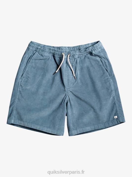Hommes Quiksilver short en velours côtelé taxer D6PT364 mer de Béring