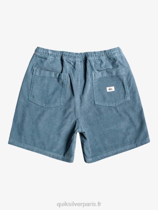 Hommes Quiksilver short en velours côtelé taxer D6PT364 mer de Béring