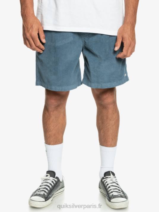 Hommes Quiksilver short en velours côtelé taxer D6PT364 mer de Béring