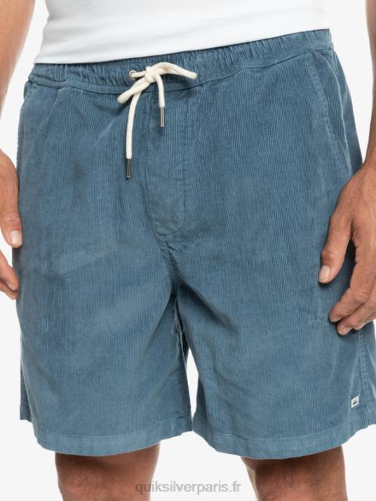 Hommes Quiksilver short en velours côtelé taxer D6PT364 mer de Béring