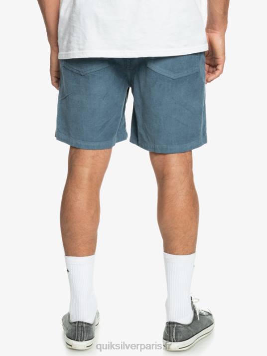 Hommes Quiksilver short en velours côtelé taxer D6PT364 mer de Béring