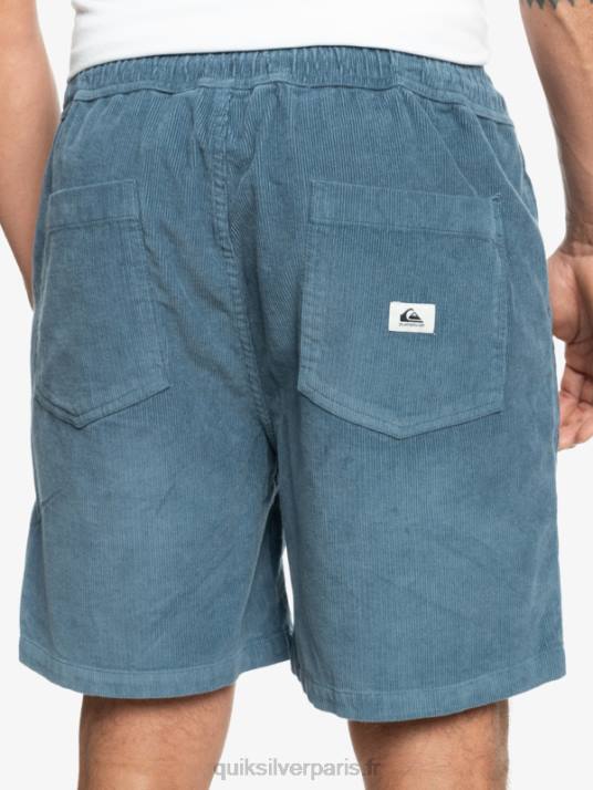 Hommes Quiksilver short en velours côtelé taxer D6PT364 mer de Béring