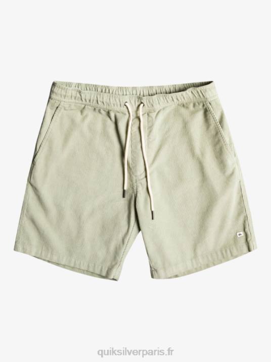 Hommes Quiksilver short en velours côtelé taxer D6PT365 sauge du désert