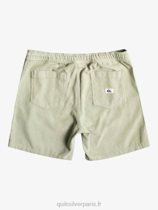 Hommes Quiksilver short en velours côtelé taxer D6PT365 sauge du désert
