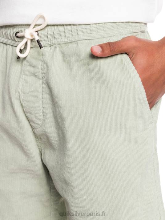 Hommes Quiksilver short en velours côtelé taxer D6PT365 sauge du désert
