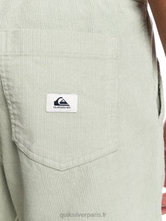 Hommes Quiksilver short en velours côtelé taxer D6PT365 sauge du désert