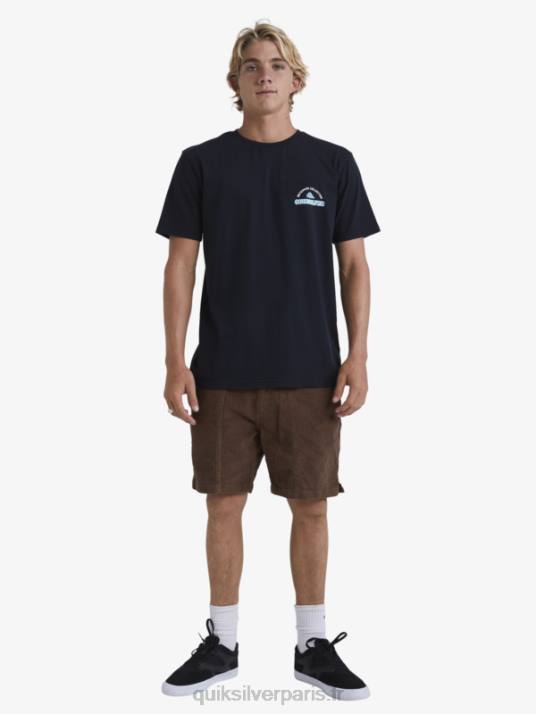Hommes Quiksilver short en velours côtelé waterman D6PT875 terre noire