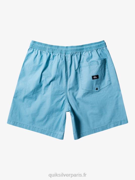 Hommes Quiksilver short élastiqué taxer D6PT319 camée bleu