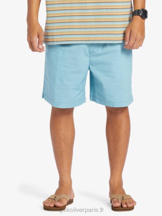 Hommes Quiksilver short élastiqué taxer D6PT319 camée bleu
