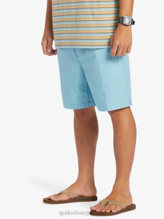Hommes Quiksilver short élastiqué taxer D6PT319 camée bleu