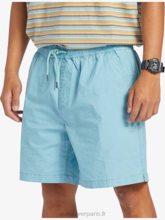 Hommes Quiksilver short élastiqué taxer D6PT319 camée bleu