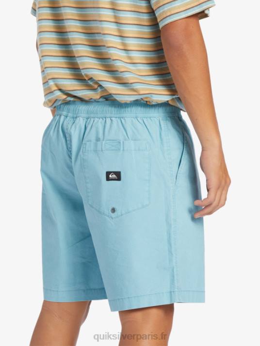 Hommes Quiksilver short élastiqué taxer D6PT319 camée bleu