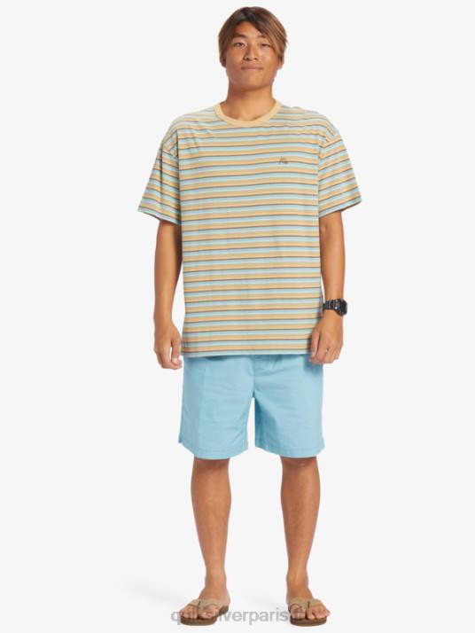 Hommes Quiksilver short élastiqué taxer D6PT319 camée bleu
