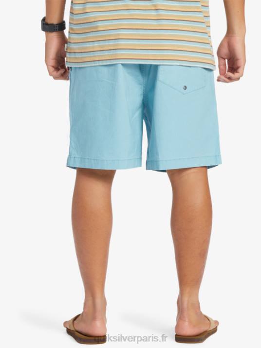 Hommes Quiksilver short élastiqué taxer D6PT319 camée bleu