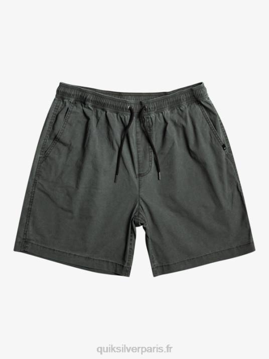 Hommes Quiksilver short élastiqué taxer D6PT321 noir