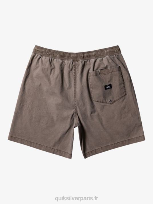 Hommes Quiksilver short élastiqué taxer D6PT322 Pépite de chocolat