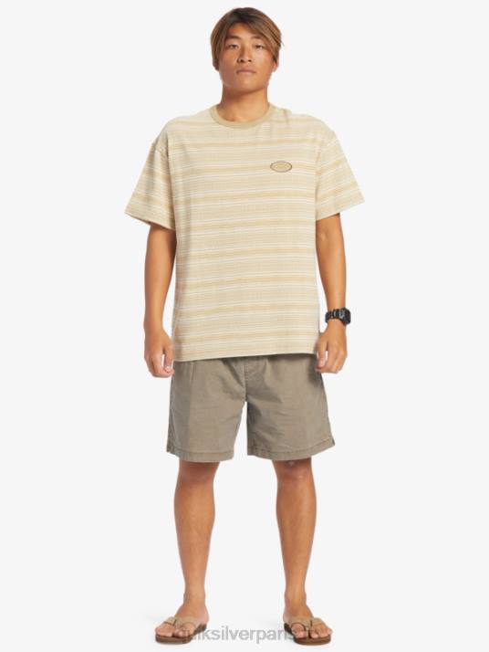 Hommes Quiksilver short élastiqué taxer D6PT322 Pépite de chocolat
