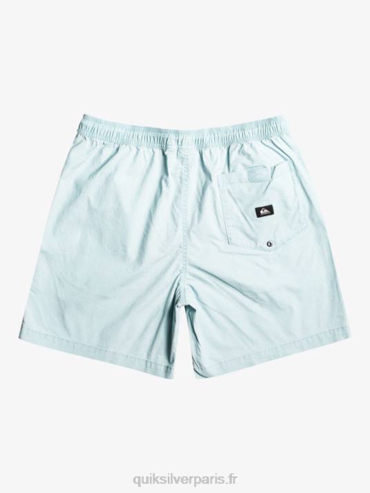 Hommes Quiksilver short élastiqué taxer D6PT324 bleu céleste