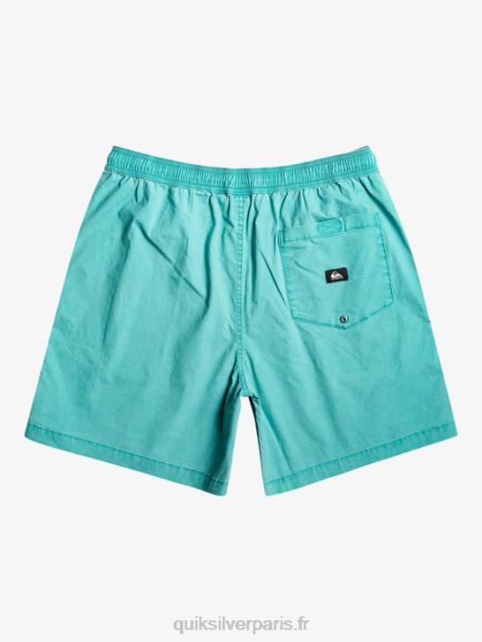 Hommes Quiksilver short élastiqué taxer D6PT325 bleu de bretagne
