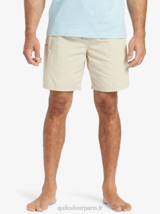 Hommes Quiksilver short waterman last light élastiqué 19 D6PT255 riz brun