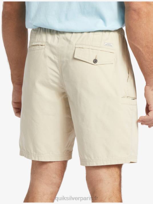 Hommes Quiksilver short waterman last light élastiqué 19 D6PT255 riz brun