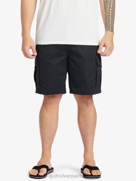 Hommes Quiksilver short waterman maldive atoll cargo 20 D6PT785 noir