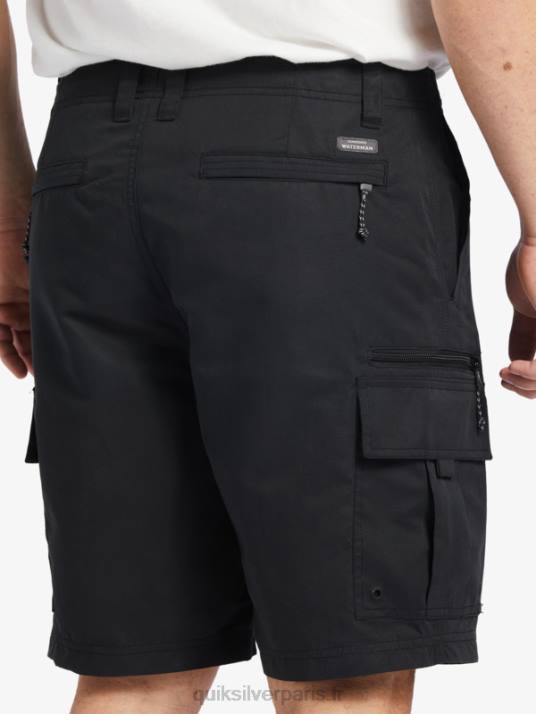 Hommes Quiksilver short waterman maldive atoll cargo 20 D6PT785 noir