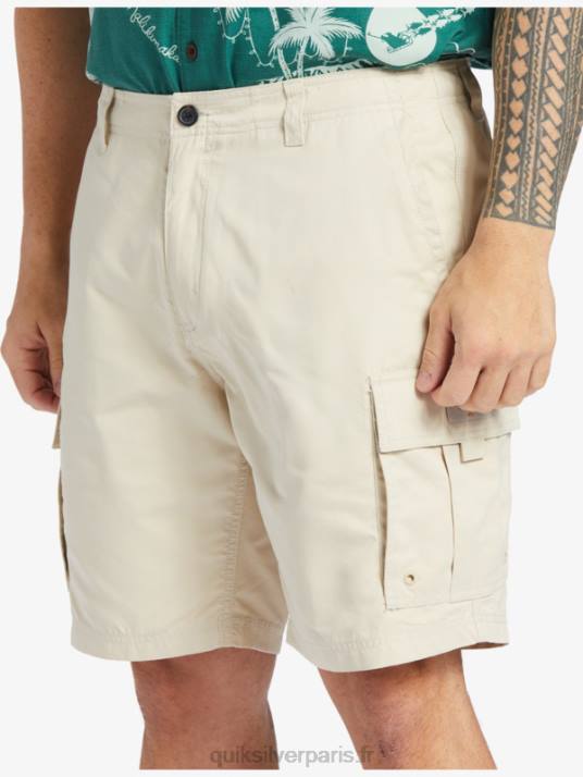 Hommes Quiksilver short waterman maldive atoll cargo 20 D6PT786 riz brun