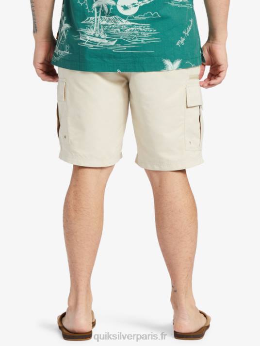 Hommes Quiksilver short waterman maldive atoll cargo 20 D6PT786 riz brun