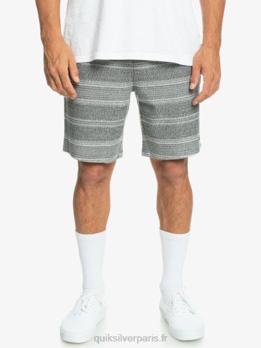 Hommes Quiksilver super short de survêtement otway D6PT329 rayure otway noire