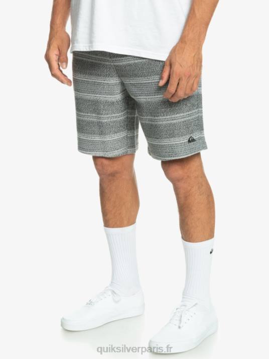 Hommes Quiksilver super short de survêtement otway D6PT329 rayure otway noire
