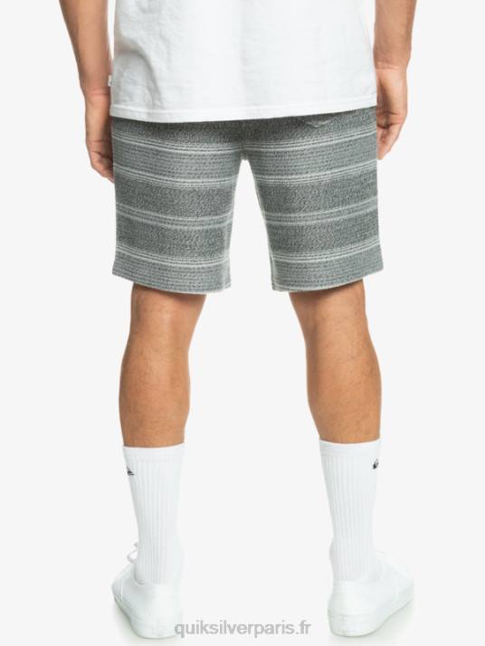 Hommes Quiksilver super short de survêtement otway D6PT329 rayure otway noire