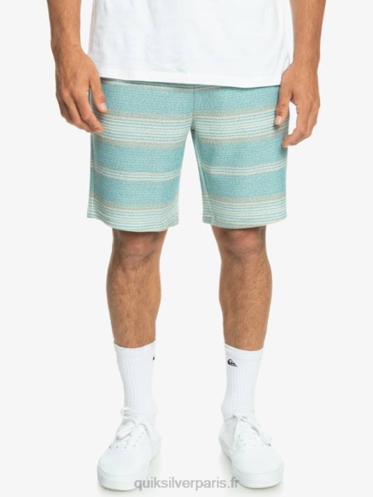 Hommes Quiksilver super short de survêtement otway D6PT331 rayure otway bleu bretagne
