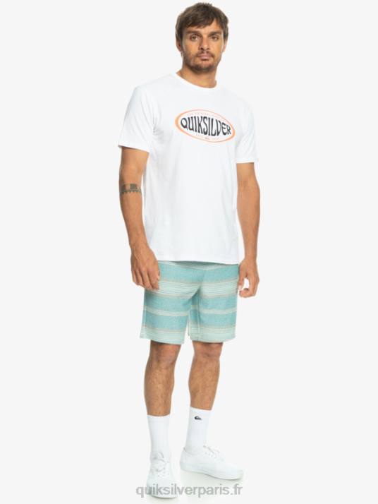 Hommes Quiksilver super short de survêtement otway D6PT331 rayure otway bleu bretagne