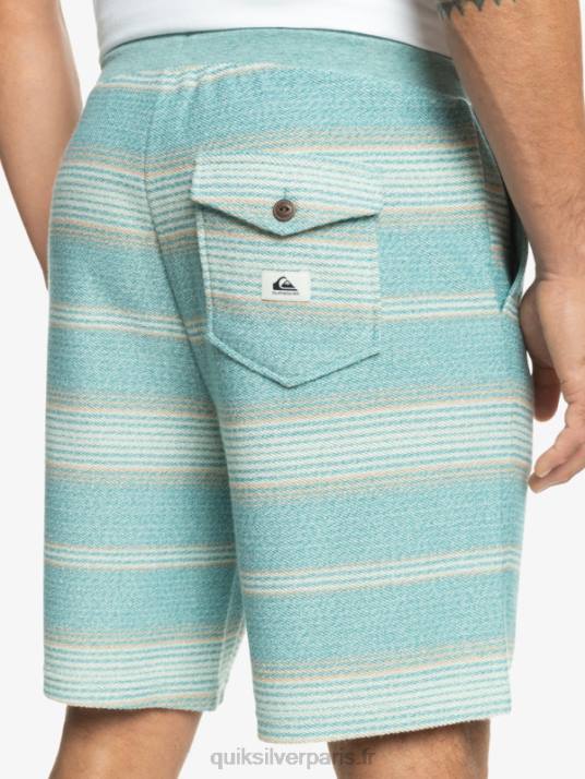 Hommes Quiksilver super short de survêtement otway D6PT331 rayure otway bleu bretagne