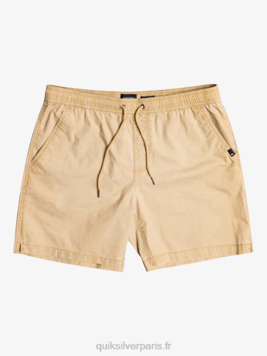 Hommes Quiksilver taxer 17 short taille élastique D6PT1376 plage