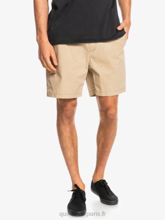 Hommes Quiksilver taxer 17 short taille élastique D6PT1376 plage
