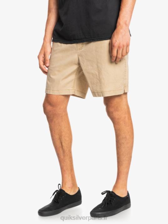 Hommes Quiksilver taxer 17 short taille élastique D6PT1376 plage